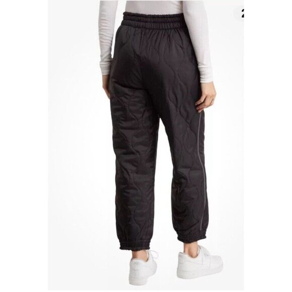 NWT Womens Black Nylon, 19 Cooper, Onion Quilted Jogger Pull on Pants Medium - Picture 7 of 11